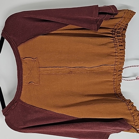 We The Free Burgundy and Mustard Top - Picture 9 of 14